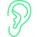 He can hear